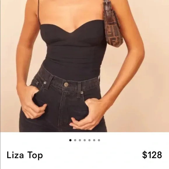 トップス Reformation Liza Top Black Reformation | Tops | Reformation Liza Top Black | Poshmark